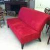 Contemporary red couch