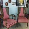 vintage pink chairs